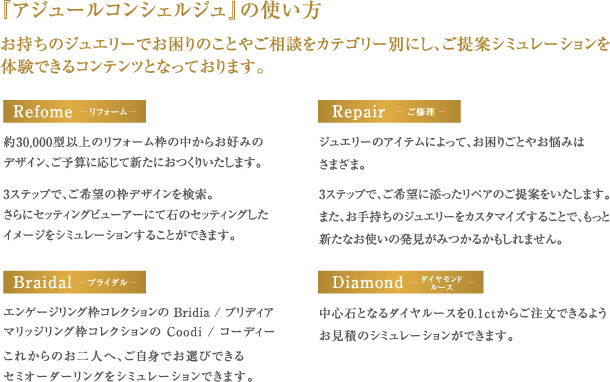 『アジュールコンシェルジュ』の使い方